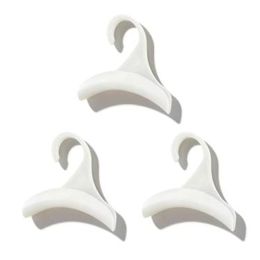 Imagem de 3 ganchos de acrílico branco para cabide de bolsa, organizador de armário de cinto, suporte de bolsa resistente que economiza espaço para bolsas, bolsas e bolsas, capacidade de 13,6 kg
