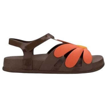 Imagem de Sandália Melissa Bloomy Sandal Marrom Laranja