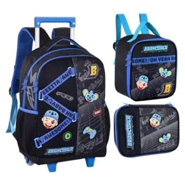 Imagem de Kit Mochila de Carrinho Lancheira Estojo Brancoala Oficial Youtuber Gamer