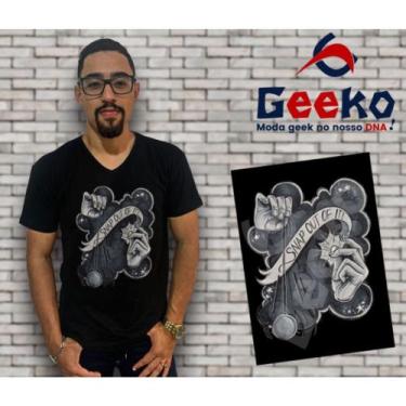Imagem de Camiseta Arctic Monkeys Indie Alternativo Rock Geeko, Preto gola v, GG
