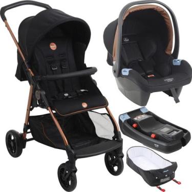 Imagem de Carrinho de Bebe Moises Bebe Conforto Base Burigotto Lui Cobre