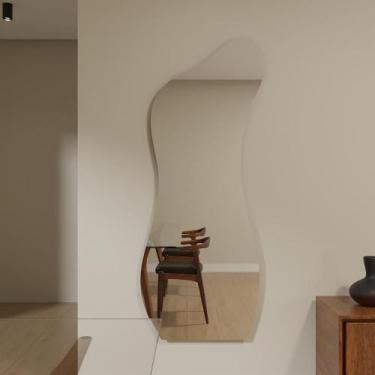 Imagem de Espelho Orgânico 115cm x 60cm E18 Decorativo Lançamento Lapidado Salão