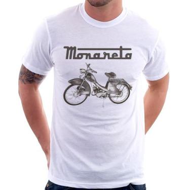 Imagem de Camiseta Ciclomotor Monareta - Foca na Moda, Branco, GGG