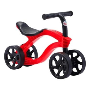Imagem de Bicicleta de Equilíbrio Infantil, 4 Rodas, Sem Pedal, Design Futurista, para Crianças acima de 1 Ano, Brinquedo Educativo para Crianças, Estável e Segura, bike de Equilibrio, bicicleta bebe, Vermelho