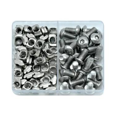 Imagem de Kit De Porcas T-Track M3 M4 M5 M6 Para Extrusão De Alumínio, Parafusos