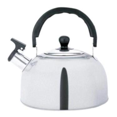 Imagem de Chaleira inox 1,5 litros com apito bule termico grande gold plus cafe 