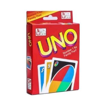 Imagem de Jogo De Cartas Familiar UNO Versão Wild Vermelho, Ideal Para Viagens, 