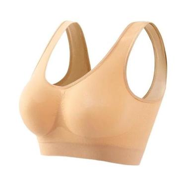 Imagem de Sutiã Esportivo Sem Costura Com Efeito Push-Up Para Mulheres, Sem Aram