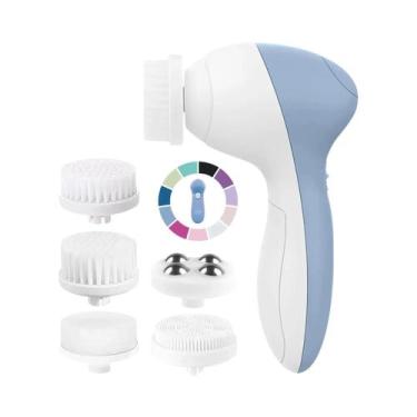 Imagem de Escova De Limpeza Facial Elétrica 5 Em 1, Dispositivo De Beleza Multif