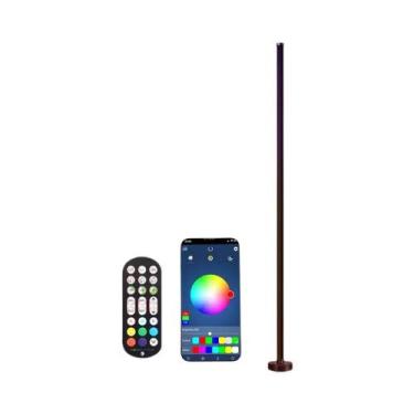 Imagem de Luminária De Chão LED Inteligente RGB Com Controle Remoto Por APP, Sin