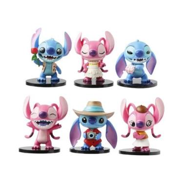 Imagem de Lilo & Stitch Figura De Cartoon Fofa De 8CM Ornamento De Mesa Anime De