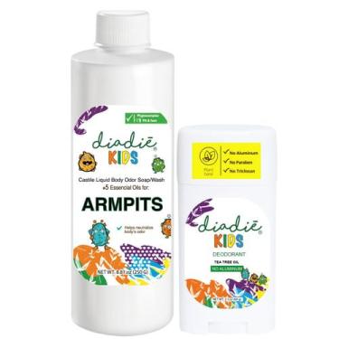 Imagem de Conjunto de desodorantes e sabonetes corporais Diadié Kids Natural, pa