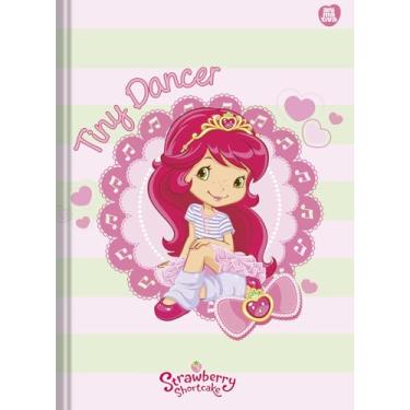 Imagem de Caderno Brochura Costurado Animativa 1/1, 80 folhas, Capa Dura - Glitter, Moranguinho B