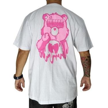 Imagem de Camiseta Throne Ursinhos Carinhosos Hip Hop Rosa-Masculino
