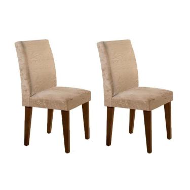 Imagem de Kit 2 Cadeiras de Cozinha Grécia 2 Un Cafe/Suede Esmeralda - Rufato