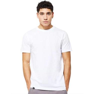 Imagem de Camiseta Masculina Básica Lisa Algodão Não Amassa - Slim Fitness Fashi