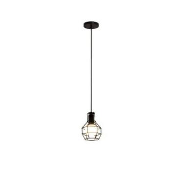 Imagem de Pendente Aramado Venus Preto 1 Lamp Nacional Iluminação