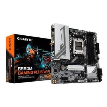 Imagem de Placa Mãe Gigabyte B650M GAMING PLUS WIFI, AMD AM5, mATX, DDR5, LED RGB, Wi-Fi 6E, Bluetooth-Unissex