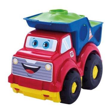 Imagem de Brinquedo Infantil Didático Caminhão Caçamba para Bebês Super Toys - 3