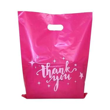 Imagem de Sacolas Plásticas Duráveis Com Alça Para Lojas De Varejo De Pequenos N