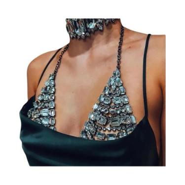 Imagem de Corrente De Corpo Feminina Multicamadas Com Strass Para Biquíni, Linge