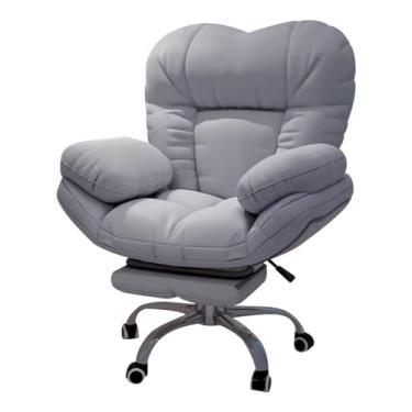 Imagem de Cadeiras de videogame, poltronas de escritório, poltronas para quarto – Cadeira confortável para jogos de computador, poltrona reclinável para sofá preguiçoso, encosto elevado para sala de estar.