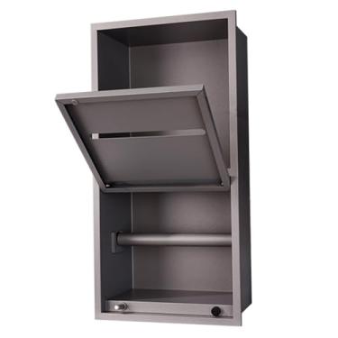 Imagem de Organizador de nicho de chuveiro de aço inoxidável 304 – Prateleira de parede à prova d'água para xampu e artigos de higiene – Solução de armazenamento de alcova embutida para casa e banheiro