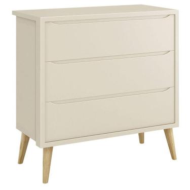 Imagem de Cômoda Gaveteiro Théo New Areia Fosco Com Natural - Reller