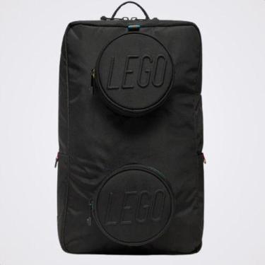 Imagem de Mochila Bolsa Costas Lego Infantil Unissex Escolar Viagem Preto Liso