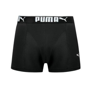Imagem de Cueca Boxer Puma Microfibra Adulto Cós 40MM, Preto, EG