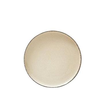 Imagem de Jogo de 6 Pratos Rasos Moderno 100 Porcelana 27 cm - Porselen, Bege Pe