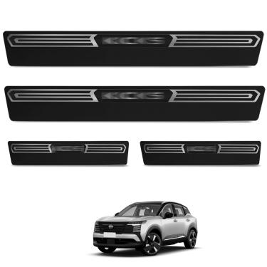 Imagem de Jogo de Soleira Premium Kicks 2017 a 2026 Escovada 4 Portas