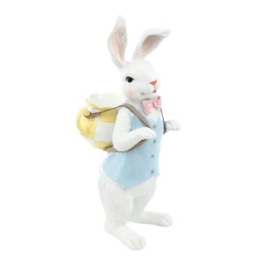 Imagem de Coelho De Pascoa Tea Party Mochileiro Cha 30cm 1067848 1Unid