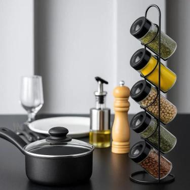 Imagem de Conjunto Conserva Alimento Suporte Tempero Guarda Porta Condimento Arm