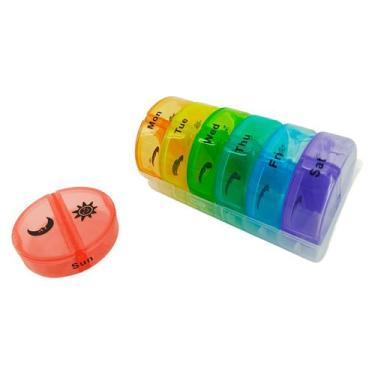 Imagem de Porta Comprimido Acoplável Redondo 7 Dias da Semana Dia e Noite - Alia