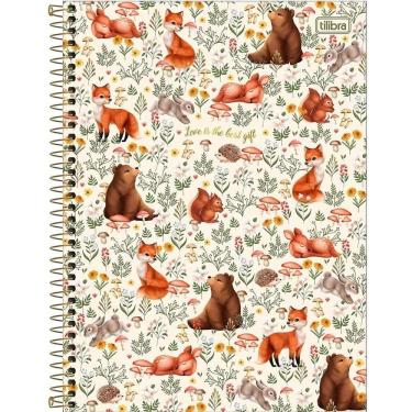 Imagem de Caderno Espiral Tilibra Universitário Capa Dura Loveland 10 Matérias 160 Folhas Embalagem com 4 Unidades