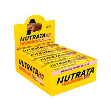 Imagem de Barra de Proteína Nutrata Havanna Morango e Dulce de Leche 40g 12 Unid