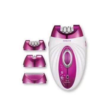 Imagem de Depilador Elétrico Feminino 3 Em 1 Corpo, Rosto E Axilas - Sokany