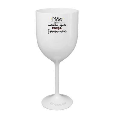 Imagem de Taça Vinho Branca Acrílico Para Dia Das Mães - Meu Exemplo