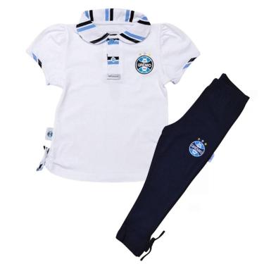 Imagem de Conjunto Infantil Grêmio Feminino Camisa Polo e Calça