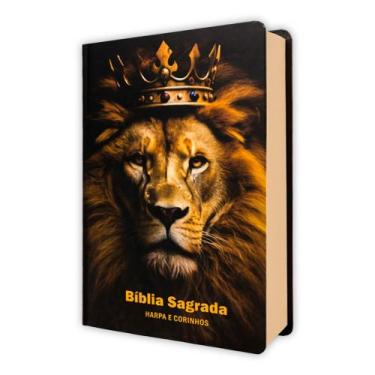 Imagem de Bíblia Sagrada Leão Fortune - Palavra de Jesus em Vermelho - Capa Dura