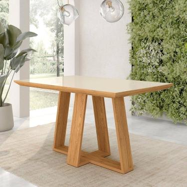 Imagem de Mesa De Jantar Avulsa 1,36m Retangular Espanha Cinamomo/off - M.a