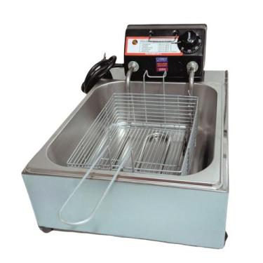 Imagem de Fritadeira Industrial Elétrica TOP Cuba Profissional 5L Salgados Conge