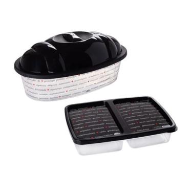 Imagem de Kit Porta Pão Porta Frios Presunto Queijo Mesa Café Manhã Cesto Pote A