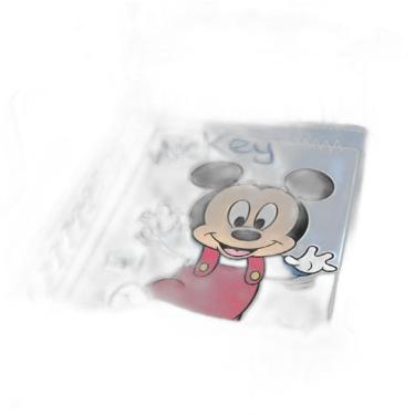 Imagem de Cobertor Bebê Jolitex Raschel Mickey Passinhos Azul Claro