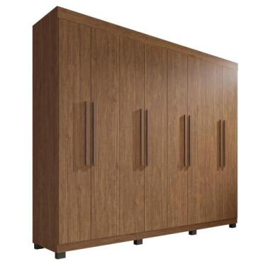 Imagem de Guarda Roupa Milano Casal 8 Portas 4 Gavetas Imop Cor Cinamomo, Cinamo