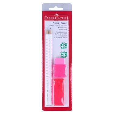 Imagem de Kit Escrita Neon Rosa 4 Peças Faber-Castell