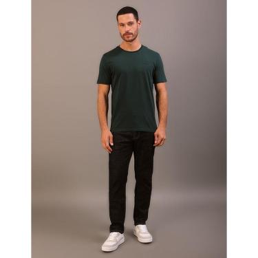 Imagem de Camiseta Manga Curta Calvin Klein Jeans Masculino Logo Basico Peito - Militar-Feminino