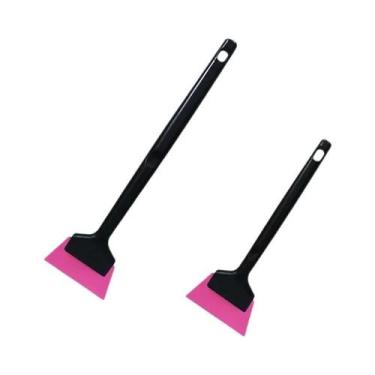 Imagem de Raspador De Borracha Para Vidros De Carro, Mini Ferramenta 2 Em 1 Para