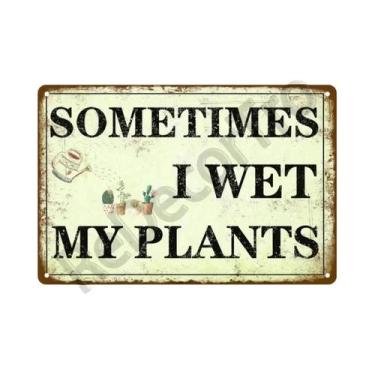 Imagem de Placa De Metal Vintage Com Flores Para Decoração De Parede De Jardim, 